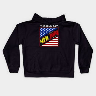 America Shirt 4th of July Patriotic T-shirt holiday Kids Hoodie